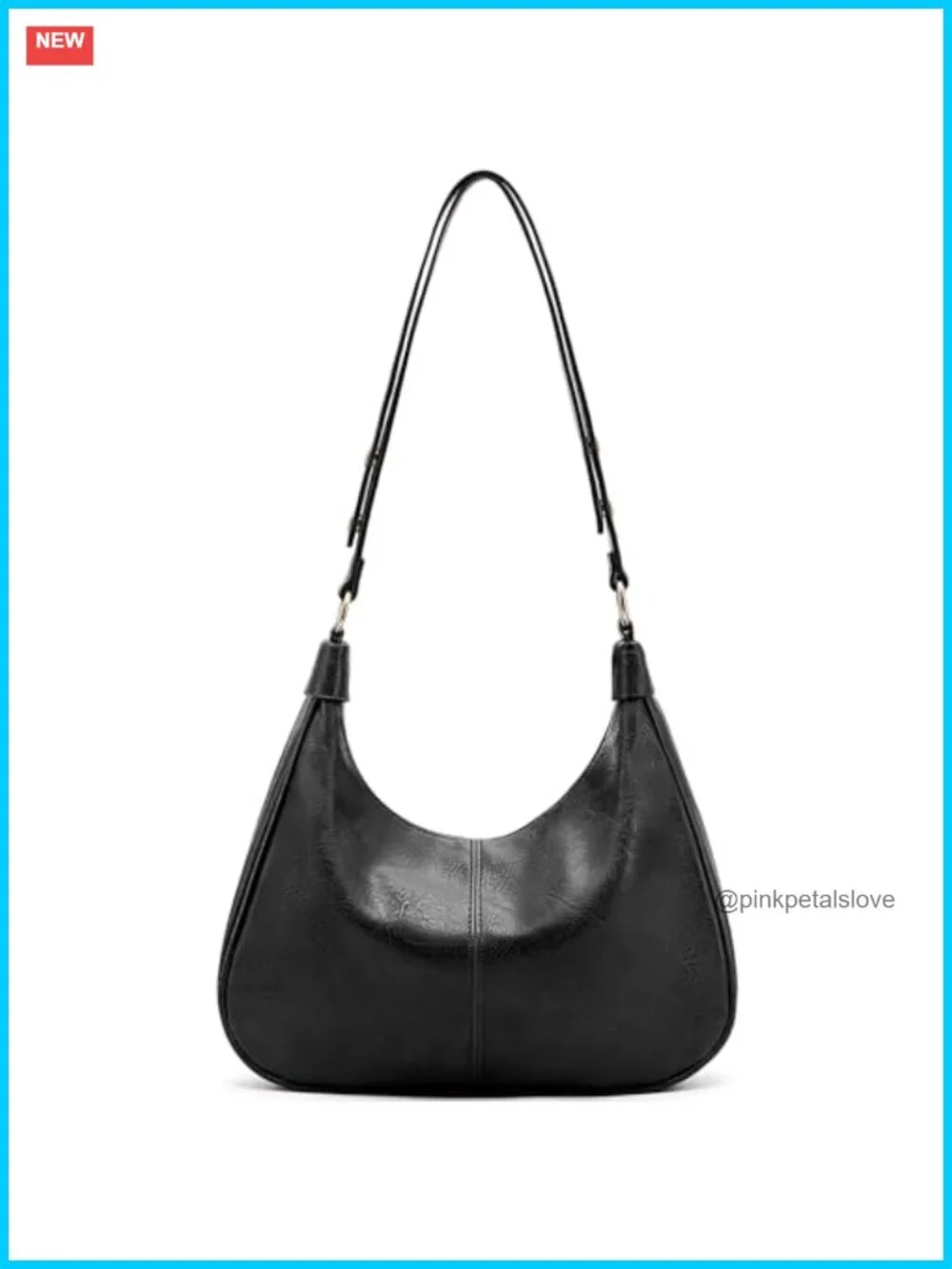 Ultra Soft Foldable Vegan Leather Crossbody Hobo Bag Tote Handbag
